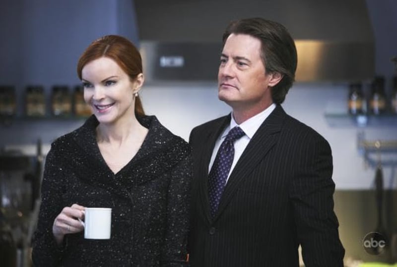 Marcia Cross and Kyle MacLachlan on "Desperate Housewives."