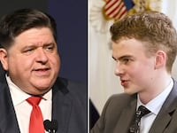 JB Pritzker and Edward "Big Balls" Coristine