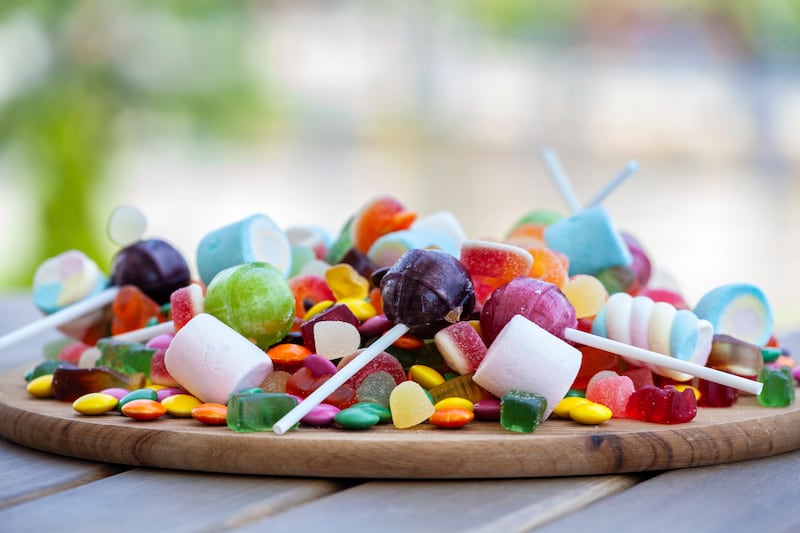 A pile of candy.
