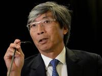 Dr. Patrick Soon-Shiong, Founder and CEO NantWorks, Leader of the Cancer MoonShot 2020, announces newest initiatives for Cancer MoonShot 2020 at Hyatt Regency Boston on October 26, 2016 in Boston, Massachusetts.