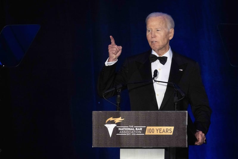 One of the few gigs Biden did get was speaking to the National Bar Association in Chicago in July.