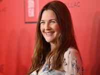 Drew Barrymore on the red carpet at the Time 100 Gala.