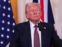 President Donald Trump speaks during a press conference in the East Room at the White House on February 27, 2025 in Washington, DC.