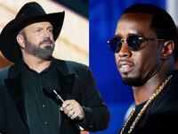 A photo illustration of Garth Brook and Sean Diddy Combs.