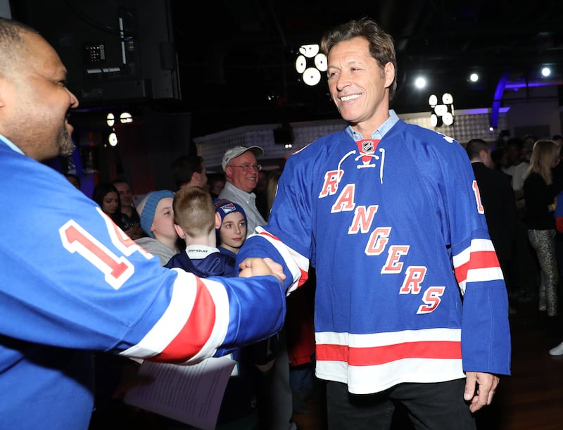 New York Rangers alum Ron Duguay attends 2020 Ronald McDonald House New York's Skate With The Greats in New York City.