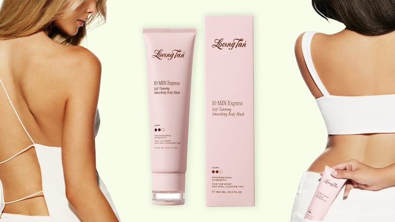 Loving Tan 10 MIN Express Self-Tanning Smoothing Mask Dark.