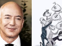 Jeff Bezos and Ann Telnaes' cartoon