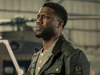 A photo including Kevin Hart from the film Lift on Netflix