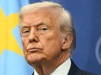 US President Donald Trump attends the signing ceremony of a peace deal with the President of Rwanda Paul Kagame and the President of the Democratic Republic of the Congo Felix Tshisekedi