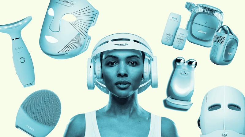 At-home skincare devices.