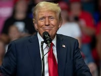 Donald Trump spoke about his love of Elon Musk and bragged about a report claiming the Tesla boss would support him with donations of $45 million a month.