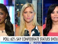 Katrina Pierson (right) was only trying to help President Donald Trump. That’s why she said slavery was “good” on Fox & Friends this morning.