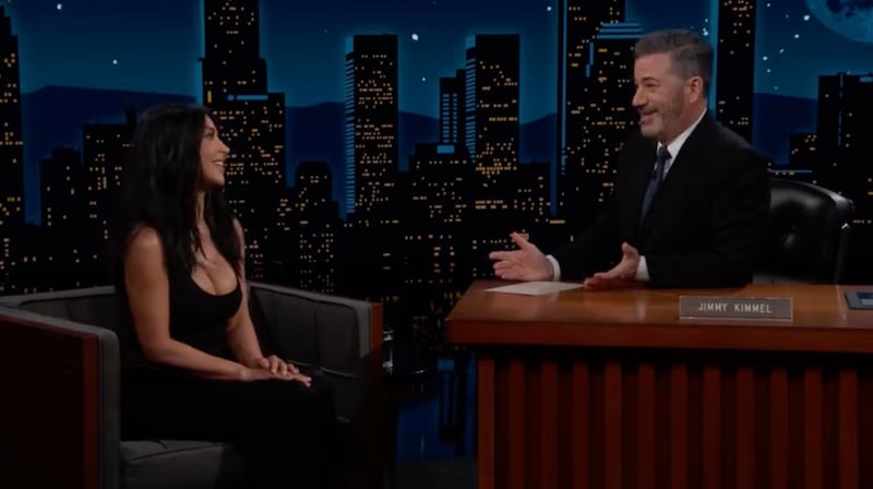 Jimmy Kimmel and Kim Kardashian