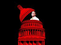 An illustration that includes a photo of Jim Jordan and the U.S. Capitol Hill Building