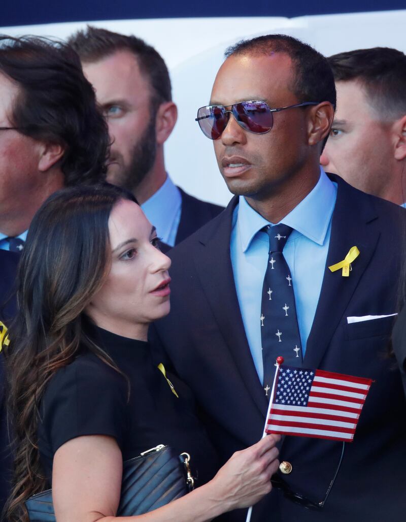 Woods and Herman at the 2018 Ryder Cup.