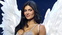 LOS ANGELES, CALIFORNIA - OCTOBER 18: Kylie Jenner walks the runway for the Victoria's Secret Fashion Show 2026 on October 18, 2026 in Los Angeles, California. (Photo by Kevin Mazur/Getty Images for Victoria's Secret)