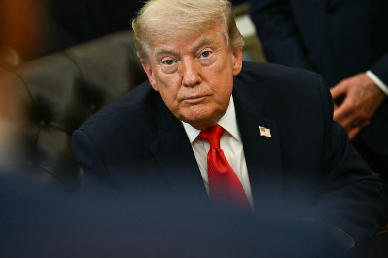 President Donald Trump speaks before signing a proclamation in the Oval Office of the White House in Washington, DC, on June 11, 2026.