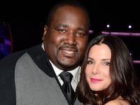 Quinton Aaron and Sandra Bullock