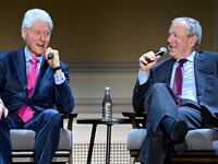 Bill Clinton and George W. Bush.