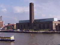 The Tate Modern art gallery in London from the outside.
