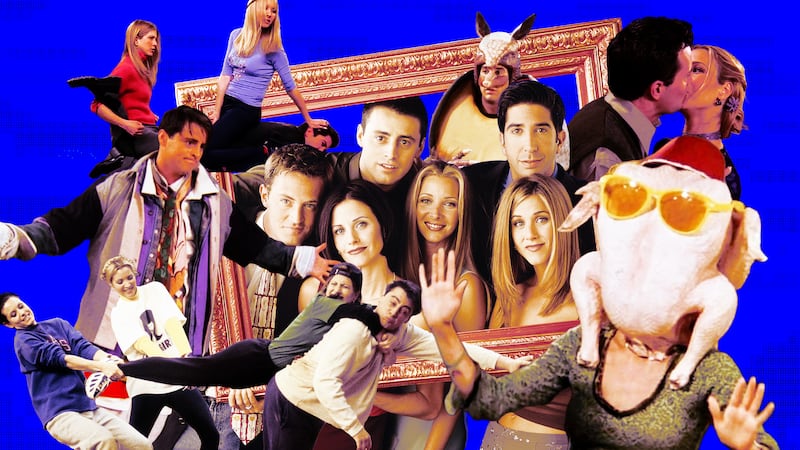 Photo illustration of the cast of Friends