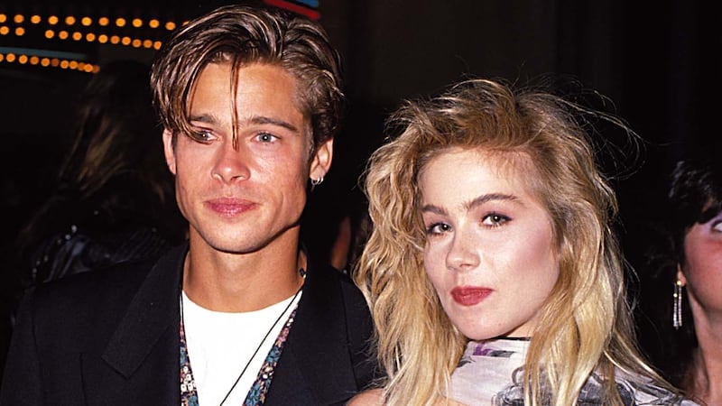 Brad Pitt and Christina Applegate 1989 MTV Video Music Awards