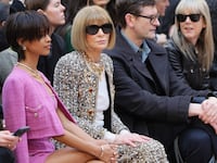 Anna Wintour attends the Chanel Womenswear Fall/Winter 2025-2026 show as part of Paris Fashion Week at Grand Palais on March 11, 2025 in Paris, France.