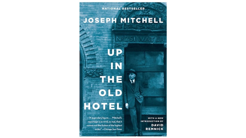 A photograph of the book cover Up in the Old Hotel.
