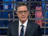 Stephen Colbert hosts 'The Late Show' on Jan. 8, 2026.
