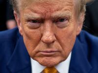Photo of Donald Trump in court