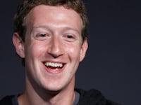 Mark Zuckerberg smiles at a conference in 2013.