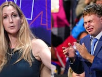 Ann Coulter and Gus Walz in a split photo.