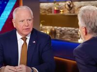 Tim Walz and Jon Stewart