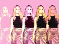 A photo illustration of Kate Chastain