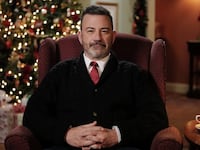Jimmy Kimmel hosts The Alternative Christmas Message on the U.K.'s Channel 4.