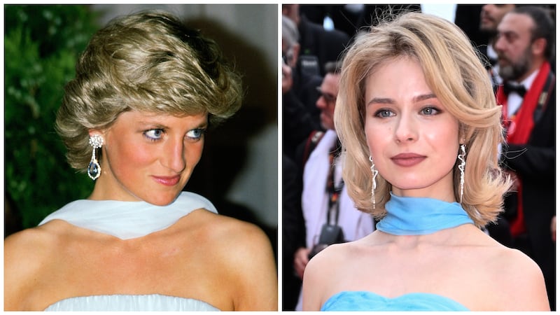 Princess Diana and actress Anastasia Andrushkevich.
