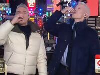 Anderson Cooper and Andy Cohen down a shot on CNN