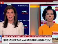 Nikki Haley during an interview on Fox News