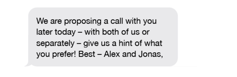 Text exchange between Norwegian Prime Minister Jonas Gahr Støre and Donald Trump
