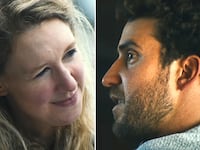 Elizabeth Holmes and Billy Evans in the documentary "You Can See Everything."