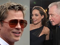 Brad Pitt, Angelina Jolie and Jon Voight