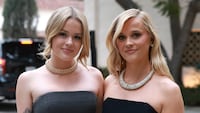 Ava Phillippe and Reese Witherspoon on April 25, 2024, in Beverly Hills, California.