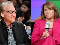 Bill Maher and Katie Couric