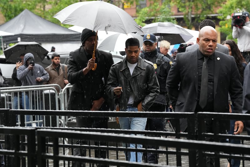 Scott "Kid Cudi" Mescudi arrives for the Sean "Diddy" Combs sex trafficking trial
