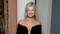 Paulina Porizkova attends the Estée Lauder and Harrods Dinner Celebrating Beauty at Every Age on November 3, 2025, in London.