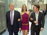 Donald Trump, Billiy Bush, and Arianne Zucker on Access Hollywood