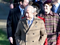 SANDRINGHAM, NORFOLK - DECEMBER 25: King Charles III, Princess Anne, Princess Royal ,Princess Eugenie of York and Queen Camilla attend the Christmas Morning Service at Sandringham Church on December 25, 2025 in Sandringham, Norfolk.