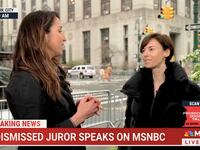 Dismissed juror "Kat" speaks on MSNBC