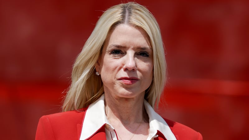 Pam Bondi, U.S. Attorney General, during a press conference.