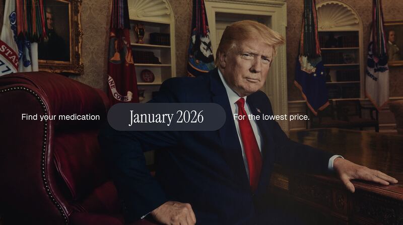 A screenshot from TrumpRx.gov.